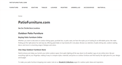 Desktop Screenshot of patiofurniture.com